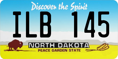 ND license plate ILB145