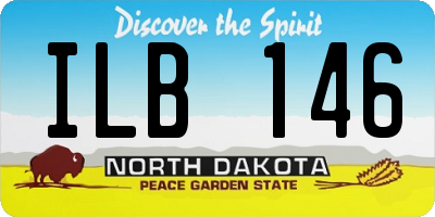 ND license plate ILB146