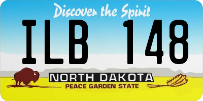 ND license plate ILB148