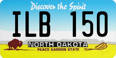 ND license plate ILB150