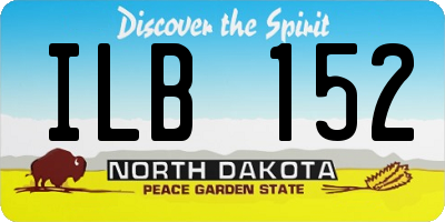 ND license plate ILB152