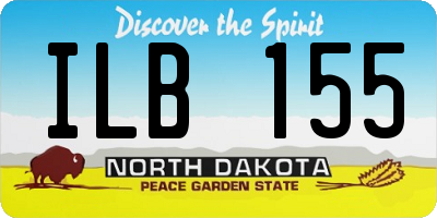 ND license plate ILB155