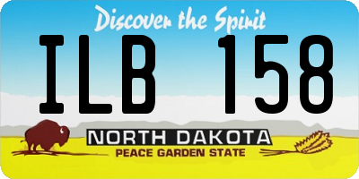 ND license plate ILB158