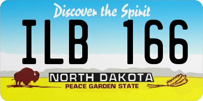 ND license plate ILB166