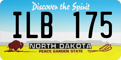 ND license plate ILB175