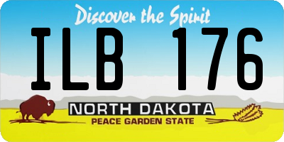 ND license plate ILB176