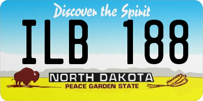 ND license plate ILB188