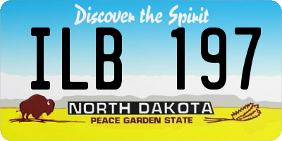 ND license plate ILB197