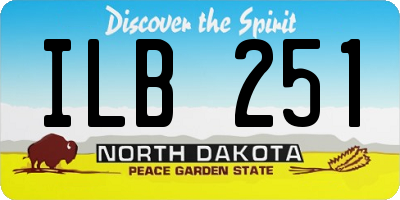 ND license plate ILB251