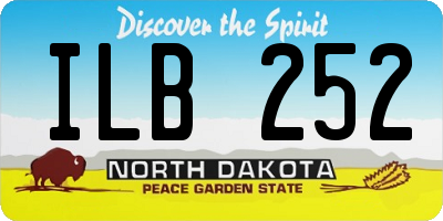 ND license plate ILB252