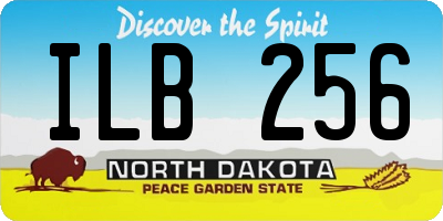 ND license plate ILB256