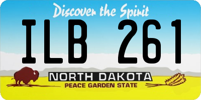 ND license plate ILB261