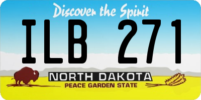 ND license plate ILB271