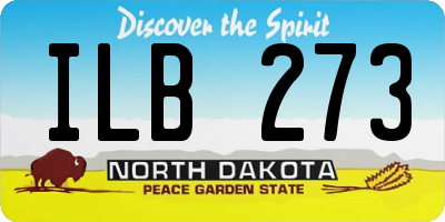 ND license plate ILB273