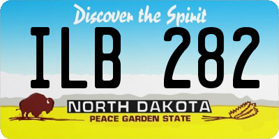 ND license plate ILB282