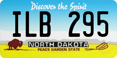 ND license plate ILB295