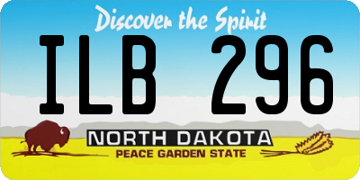 ND license plate ILB296