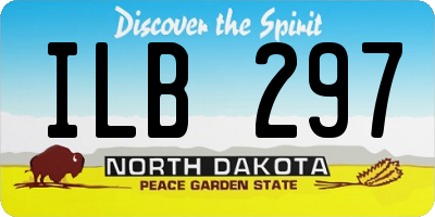 ND license plate ILB297