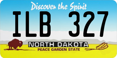ND license plate ILB327
