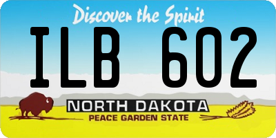 ND license plate ILB602