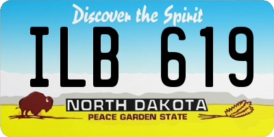 ND license plate ILB619