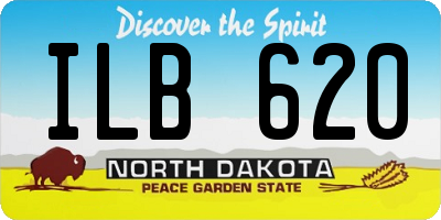 ND license plate ILB620