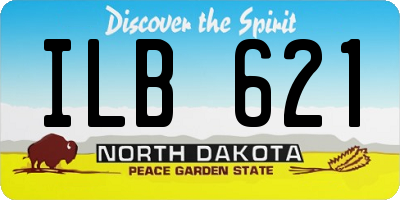 ND license plate ILB621