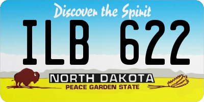 ND license plate ILB622