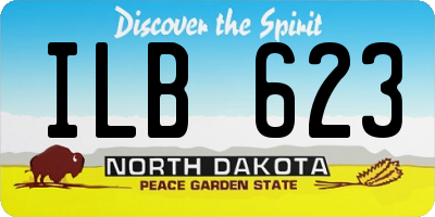 ND license plate ILB623