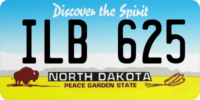 ND license plate ILB625