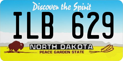 ND license plate ILB629