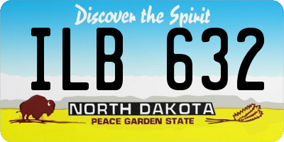 ND license plate ILB632