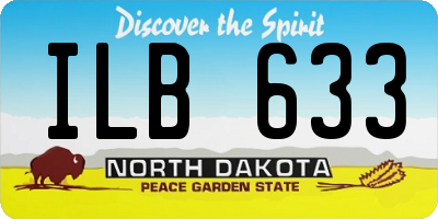 ND license plate ILB633
