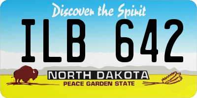 ND license plate ILB642