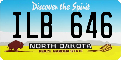 ND license plate ILB646