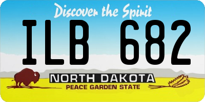 ND license plate ILB682