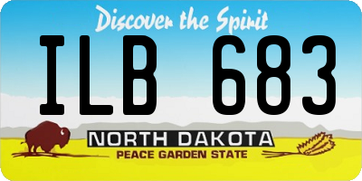 ND license plate ILB683