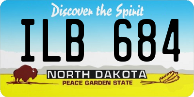 ND license plate ILB684