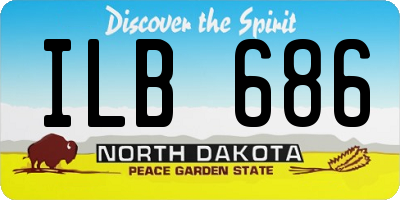 ND license plate ILB686