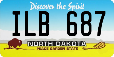 ND license plate ILB687