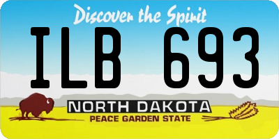 ND license plate ILB693