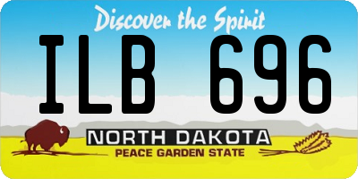 ND license plate ILB696