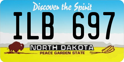 ND license plate ILB697