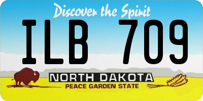ND license plate ILB709