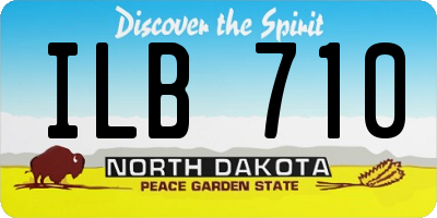ND license plate ILB710