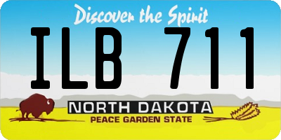 ND license plate ILB711
