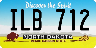 ND license plate ILB712