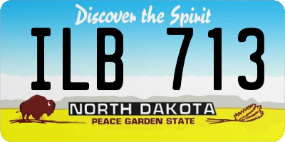 ND license plate ILB713