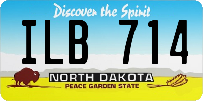 ND license plate ILB714