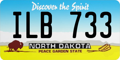 ND license plate ILB733